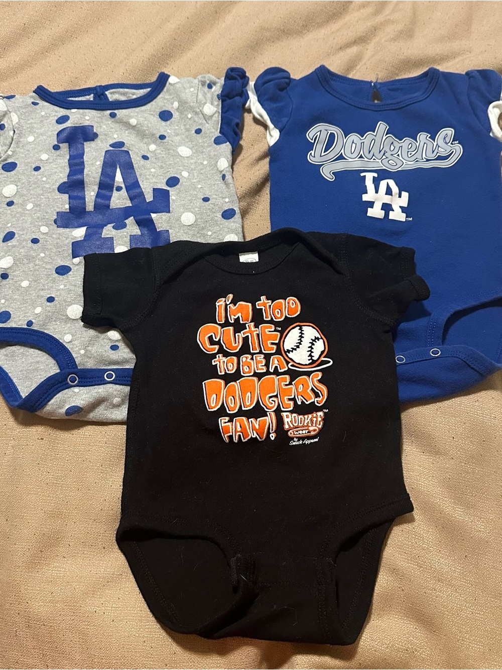 Los Angeles Dodgers Baby One-Piece Bodysuit